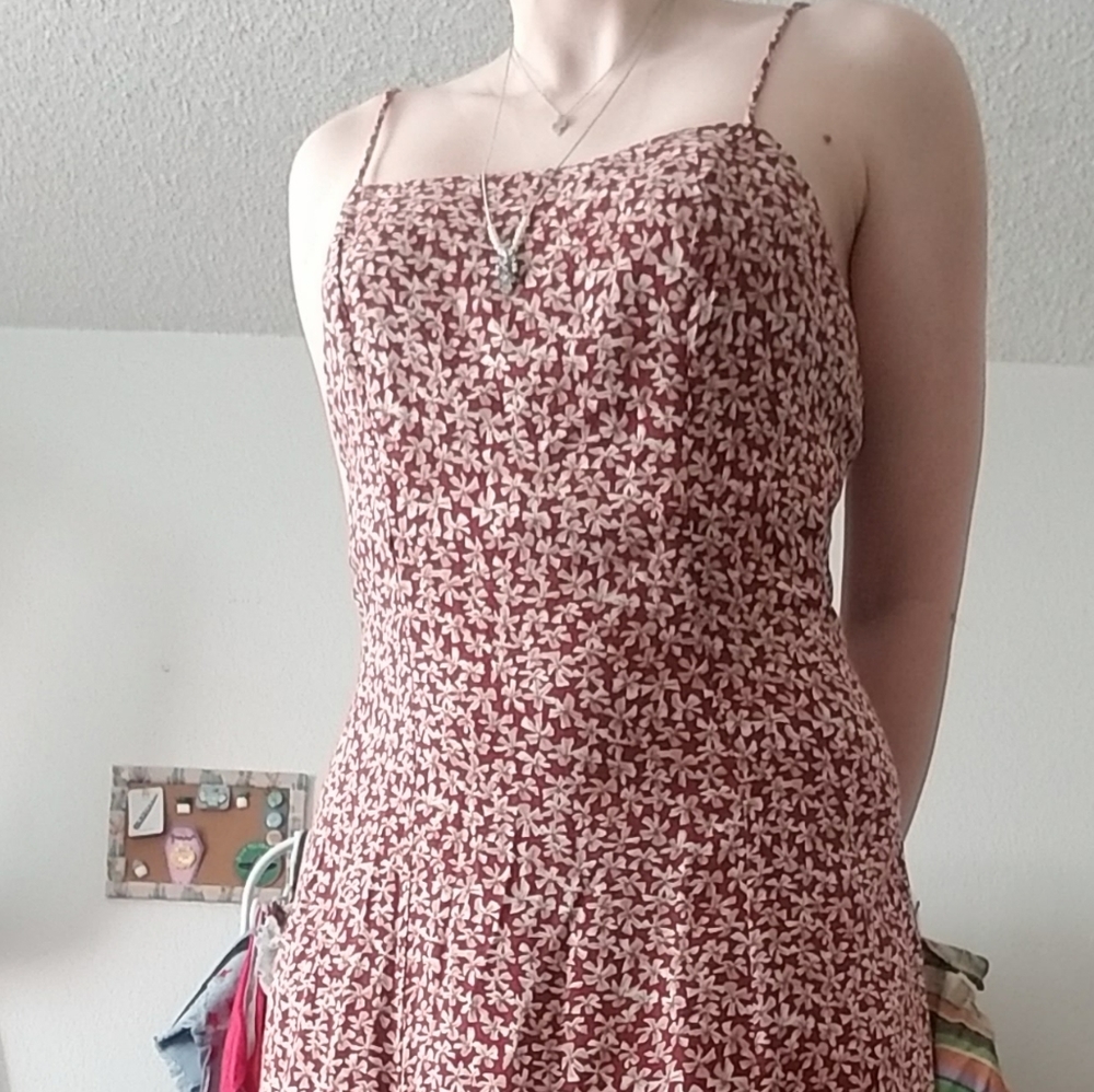 90s Contempo Casuals Floral Maxi Dress